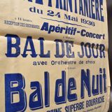 Affiche "Fête Printanière" - Léogeats - 1936