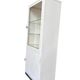 Vintage white industrial apothecary cabinet / display case