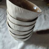 Ensemble de 6 verres en céramique émaillée façon fongus