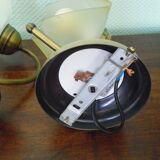 2 wall lights, opaline lampshade 1960/1970