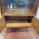 Vintage oak display cabinet from the 60s