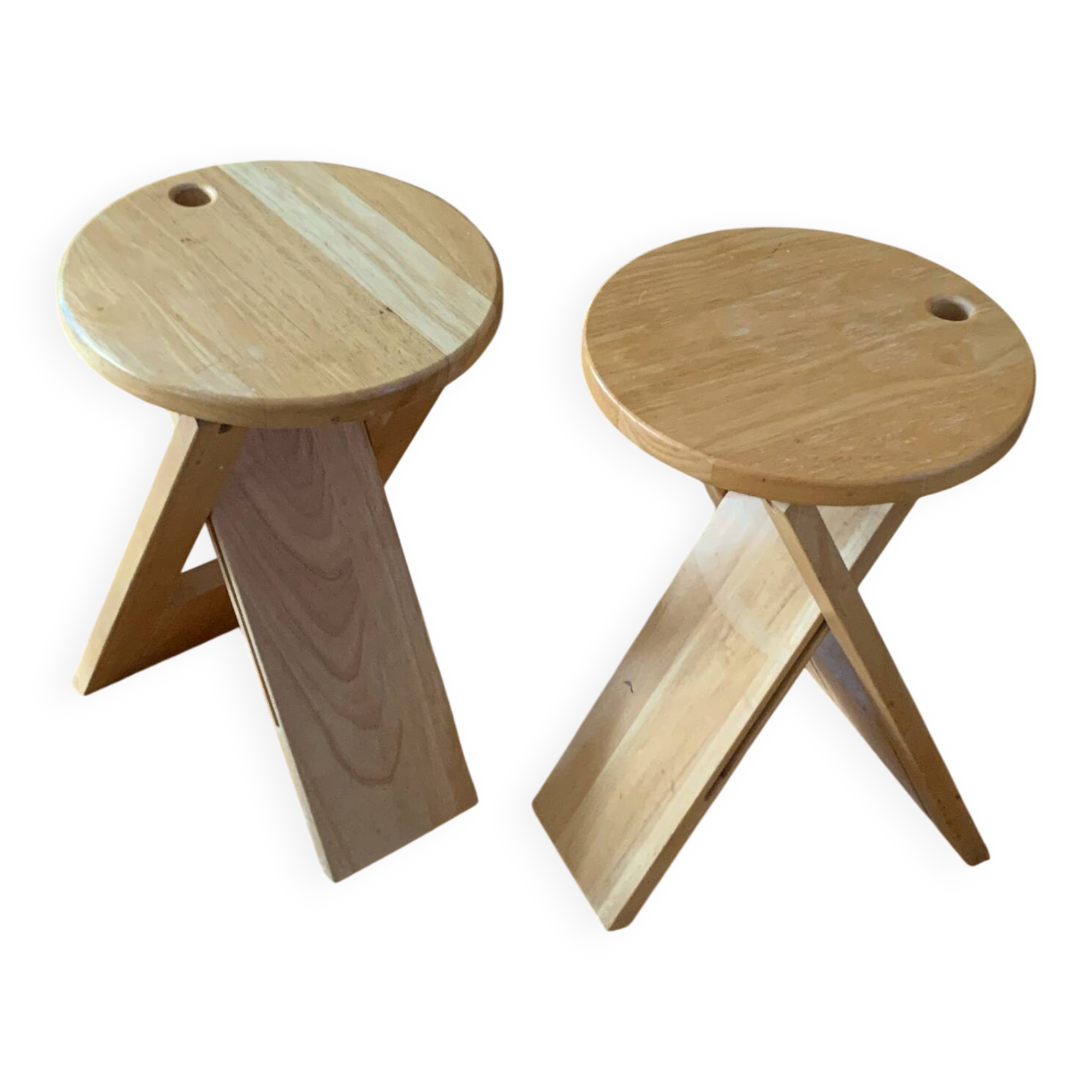 Paire de tabourets pliants "Suzy" – Adrian Reed (Années 80)