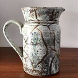 Ceramic pitcher by Gustave Reynaud workshop Le Murier Vallauris 60s vintage