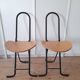 2 folding chairs Dafne by Gastone Rinaldi Fly line Italy