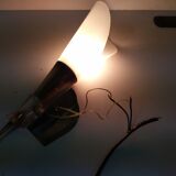 Pair of wall sconces plexiglass rockabilly gilded