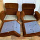 Paire de fauteuils 70s