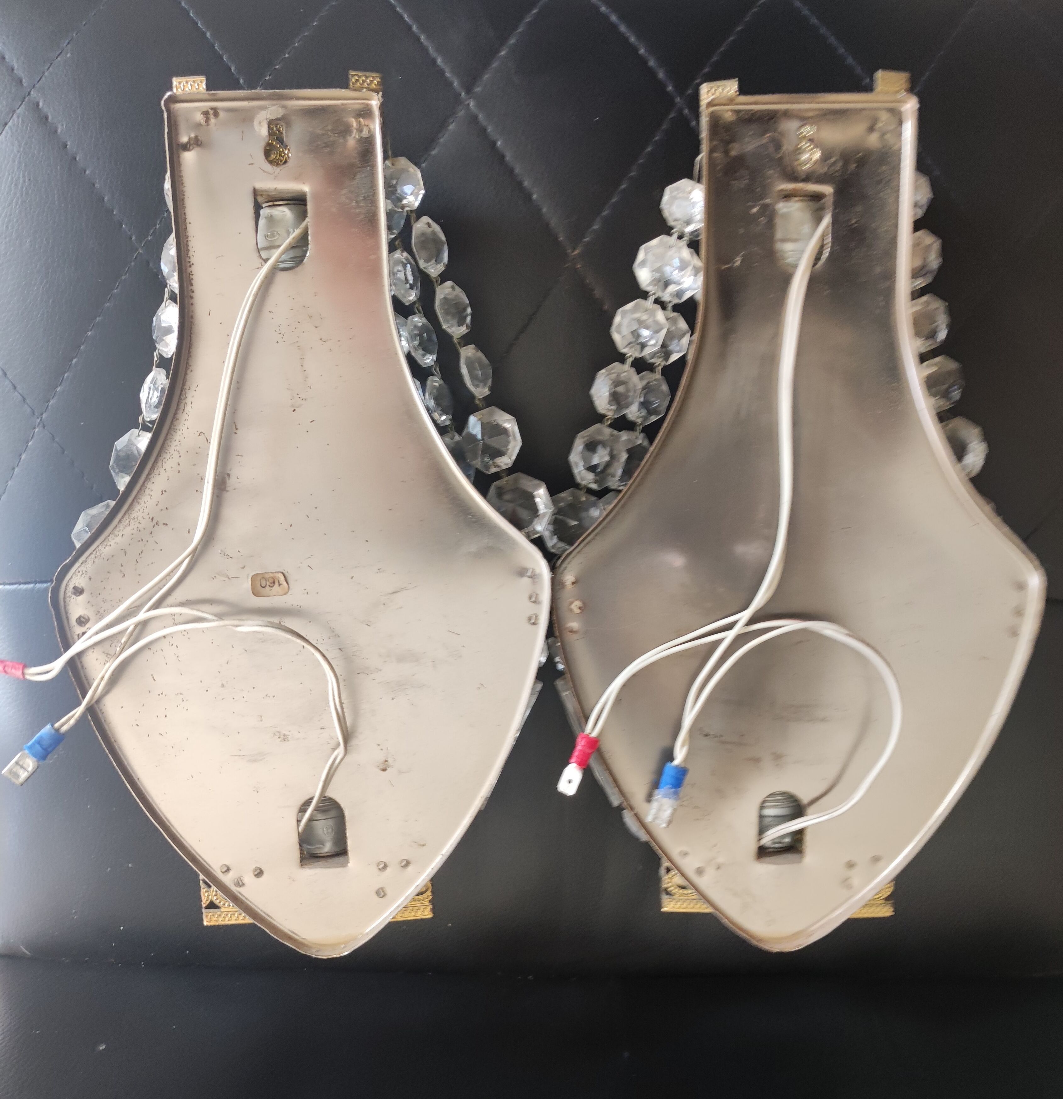 Pair of hot air balloon sconces with tassels