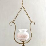 Vintage pink and gold pendant light