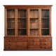 Large, generously sized solid oak display case