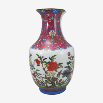 Vase de famille rose en porcelaine chinois
