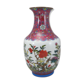 Vase de famille rose en porcelaine chinois