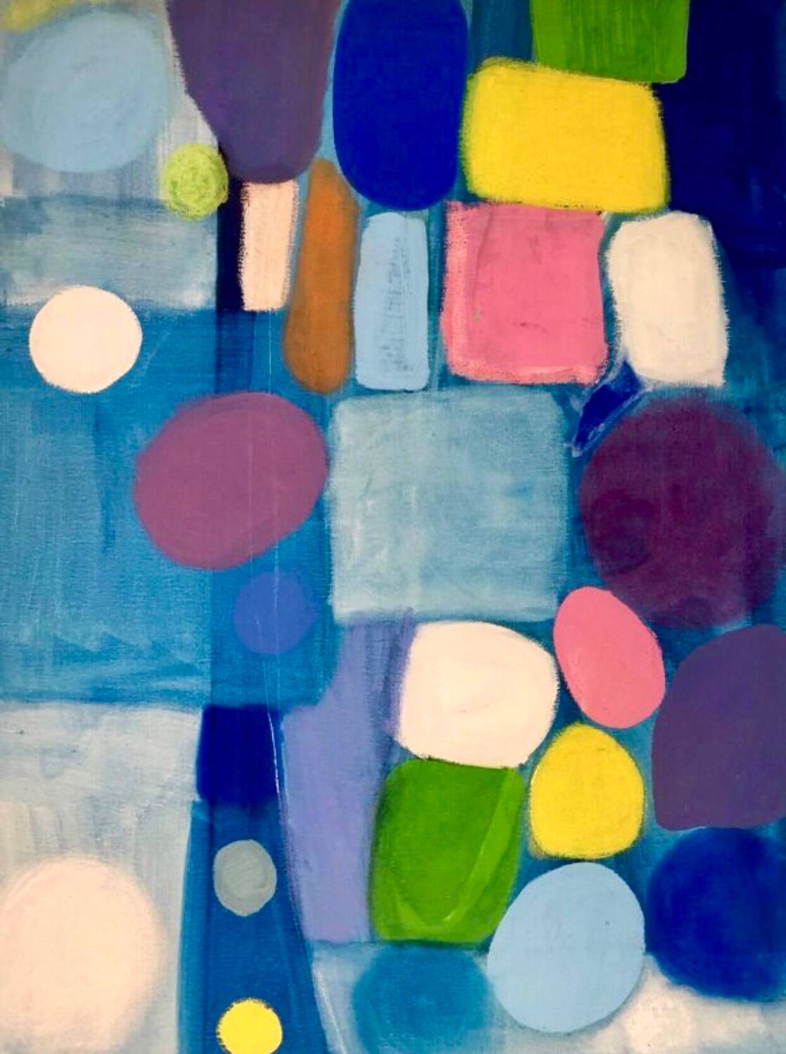 Tableau Coloré Abstrait Contemporain