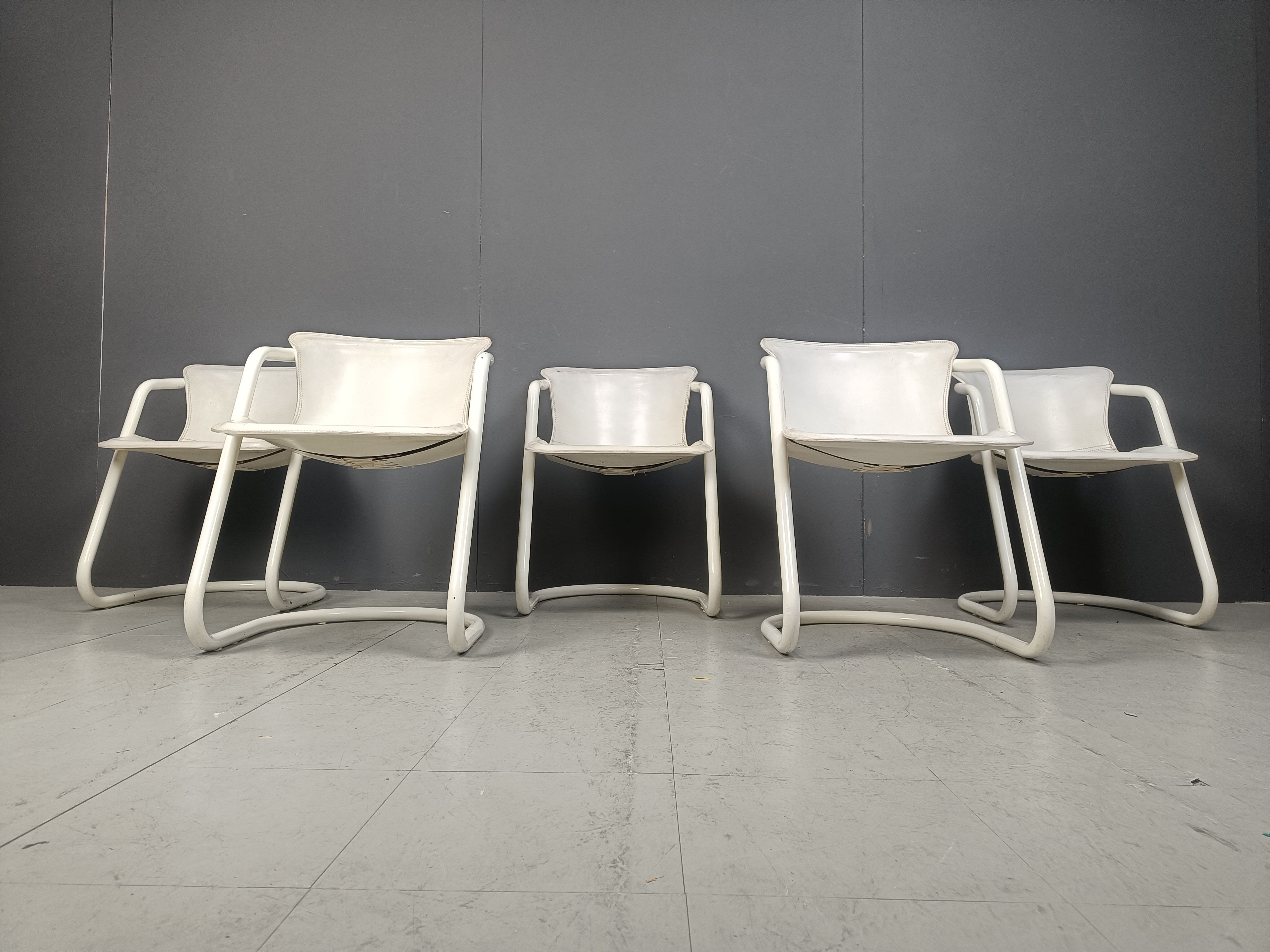 Vintage dining chairs by Metaform, set of 5 - 1970s