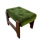 Vintage green step stool / pouf / kitchen step stool