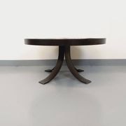 Vintage round coffee table from the 60s 70s by Raymond Corroyez in ceramic