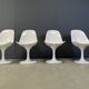 Vintage fiberglass space age tulip dining chairs, set of 4 - 1960s