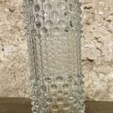 Vintage molded glass vase – Sklo Union (Czechoslovakia), 1960s/
