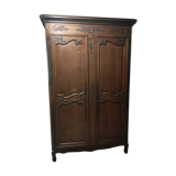 NORMANDY OAK SOLID ARMOIRE