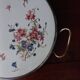 Sarreguemines Digoin “Righi” earthenware tray, metal rim and handles.