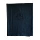 Old sheet in pure washed linen tinted in charcoal black