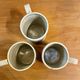 Trio de mugs en grès 