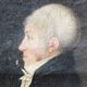 Pair of portraits, man, woman, early 19th century