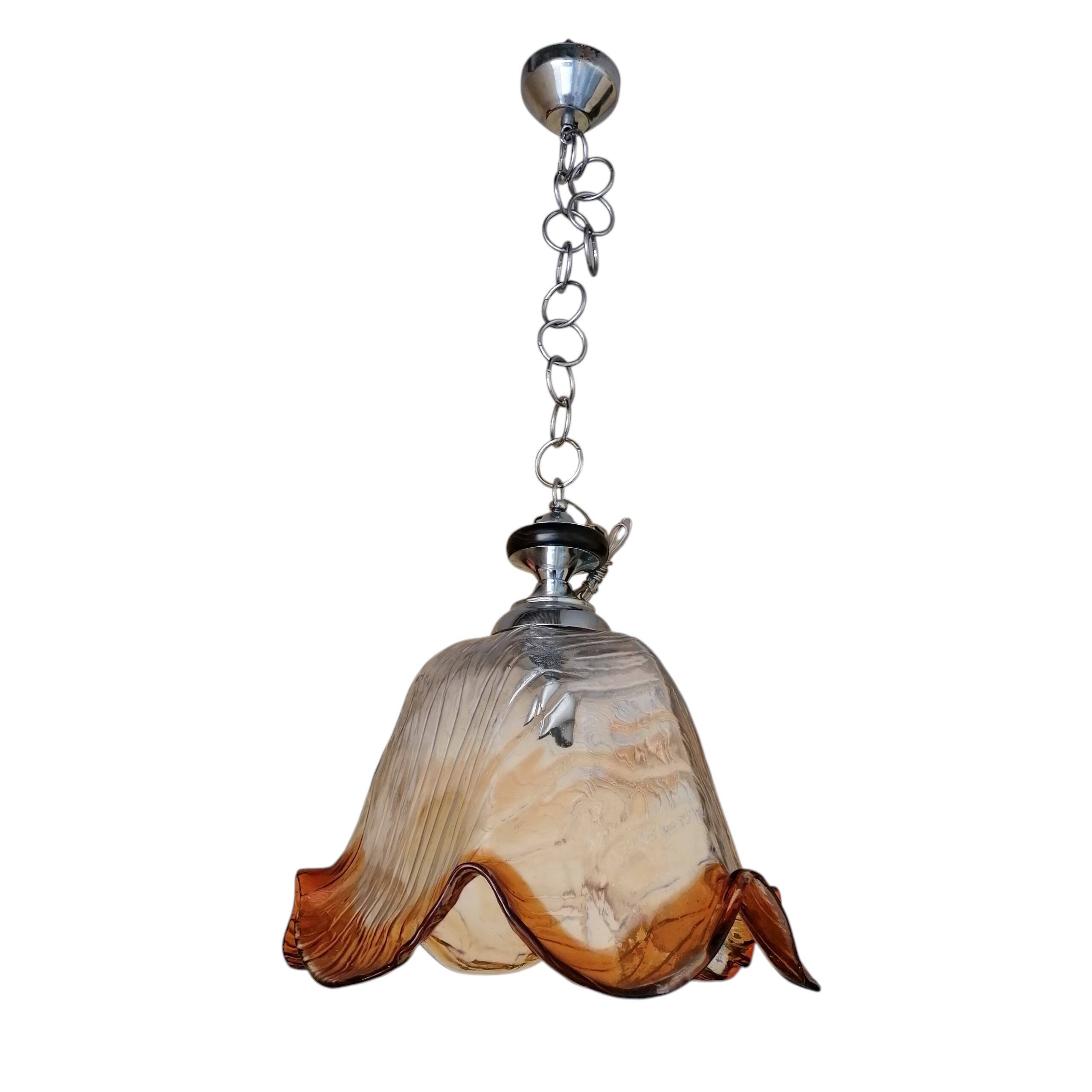 Lustre en verre de Murano