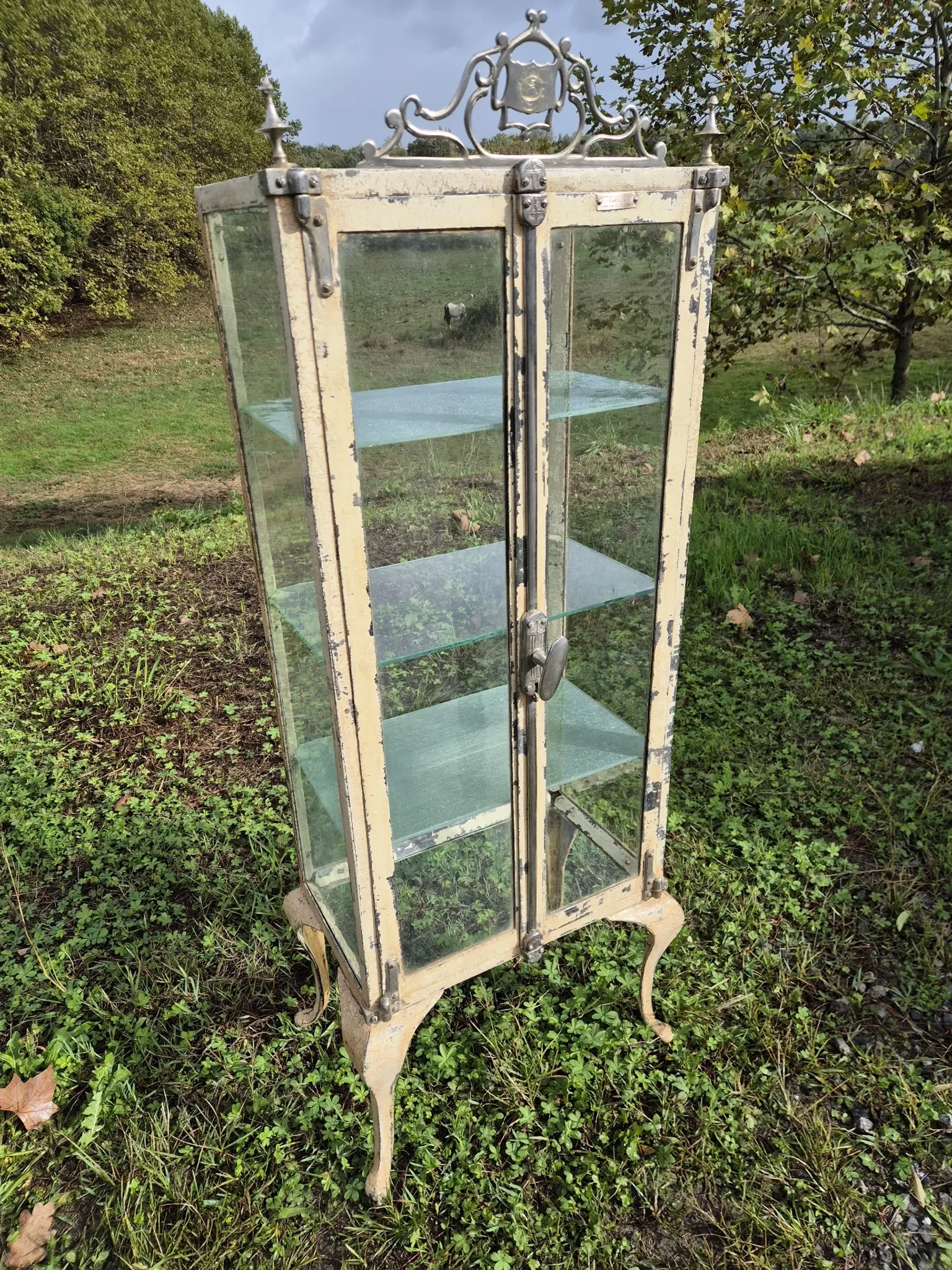 Ancienne vitrine de chirurgien