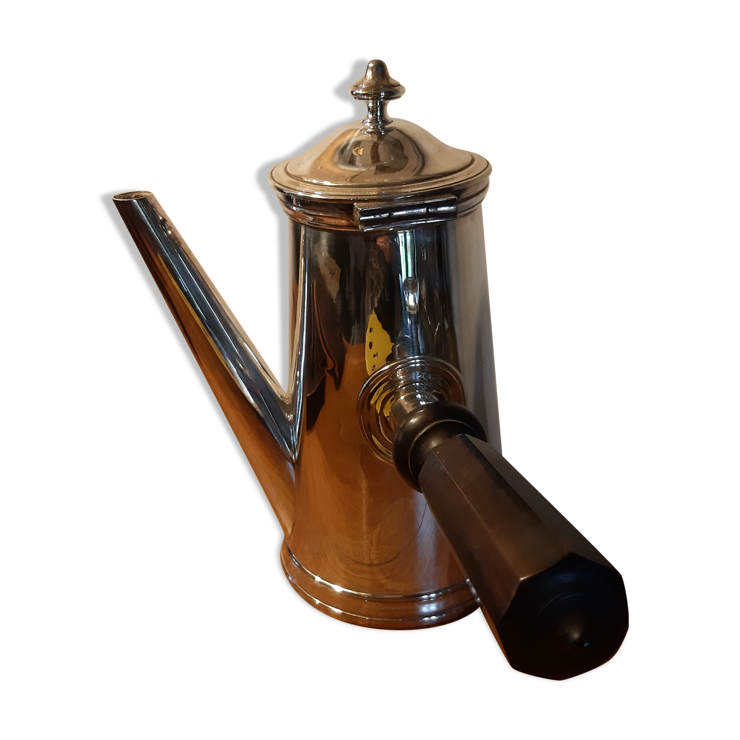 Coffee maker or chocolate maker silver metal old Bourlet HB