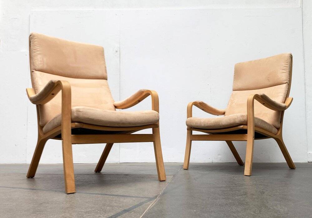 Vintage Danish lounge chairs by Skalma, set of 4.