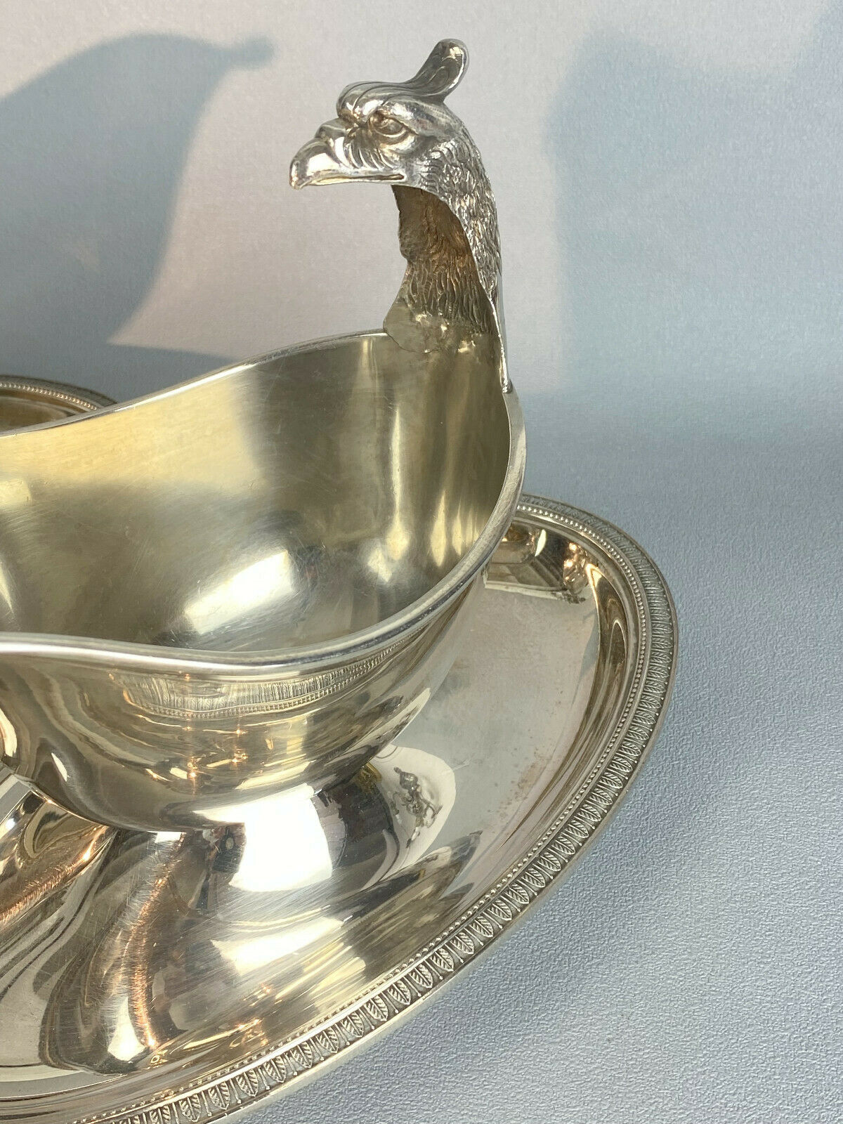 Pair of gooseneck sausages model Malmaison by Maison Christofle XXth