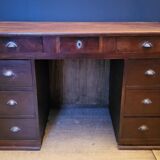 Solid oak minister's desk