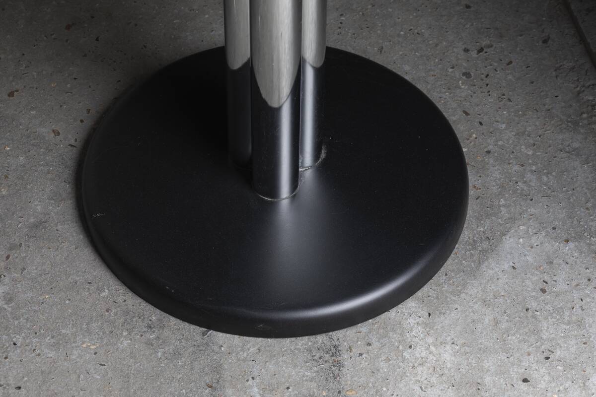 Side table chrome marble