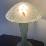 Lampe champignon vintage en pâte de verre