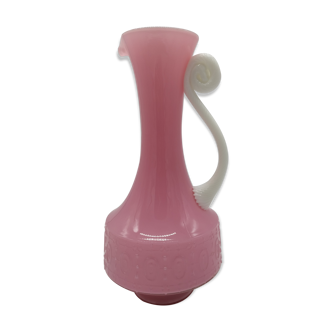 Pink Florence opaline pitcher