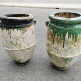 Set of two Tamgroute terracotta jars
