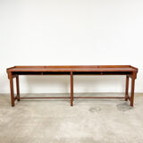 Large industrial wooden console table
