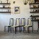 Set of 4 dining chairs, Lübke Germany 1960s, vintage