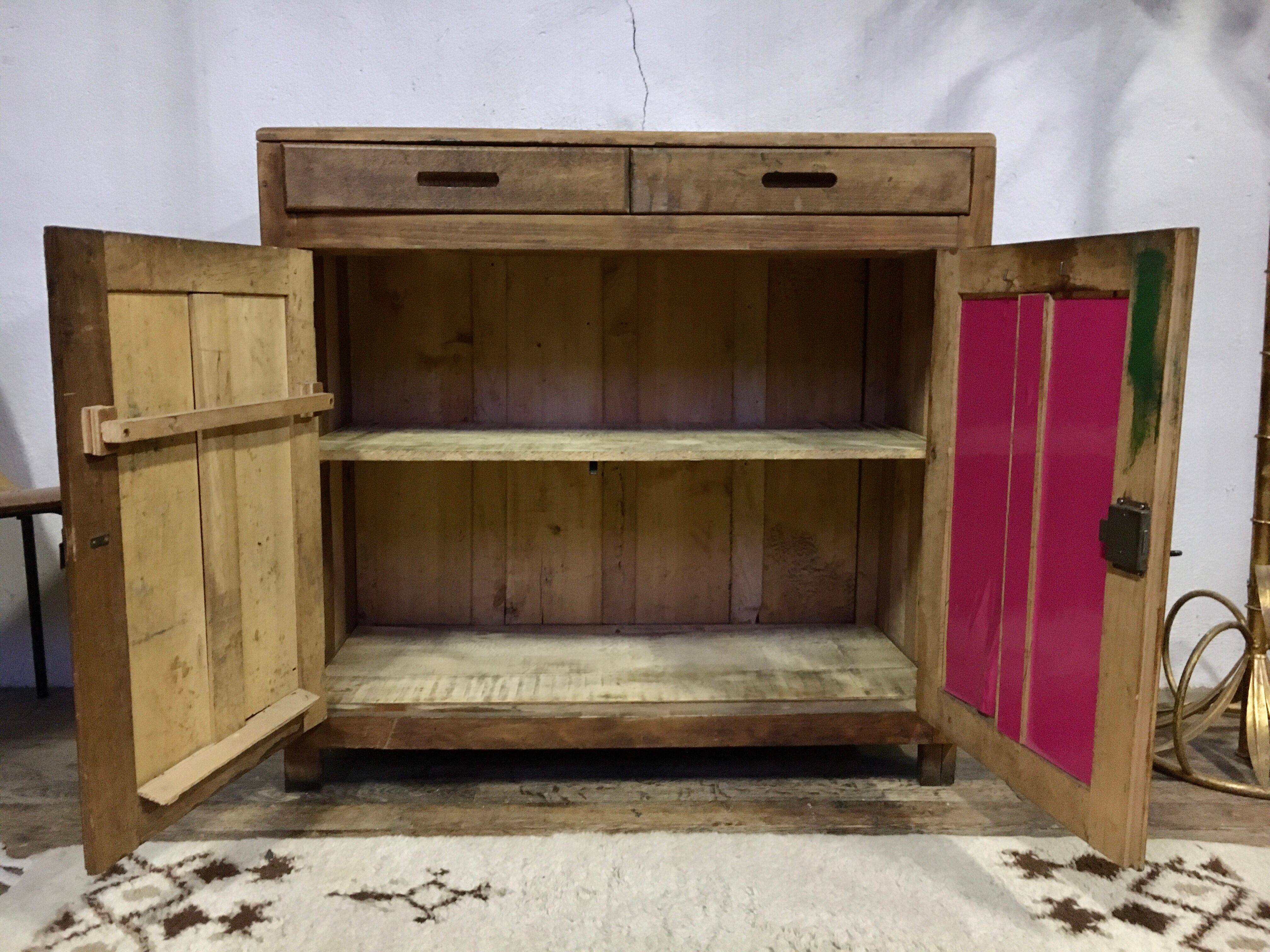 Bahut buffet parisien du XXeme siècle 1900 en bois massif (hêtre)