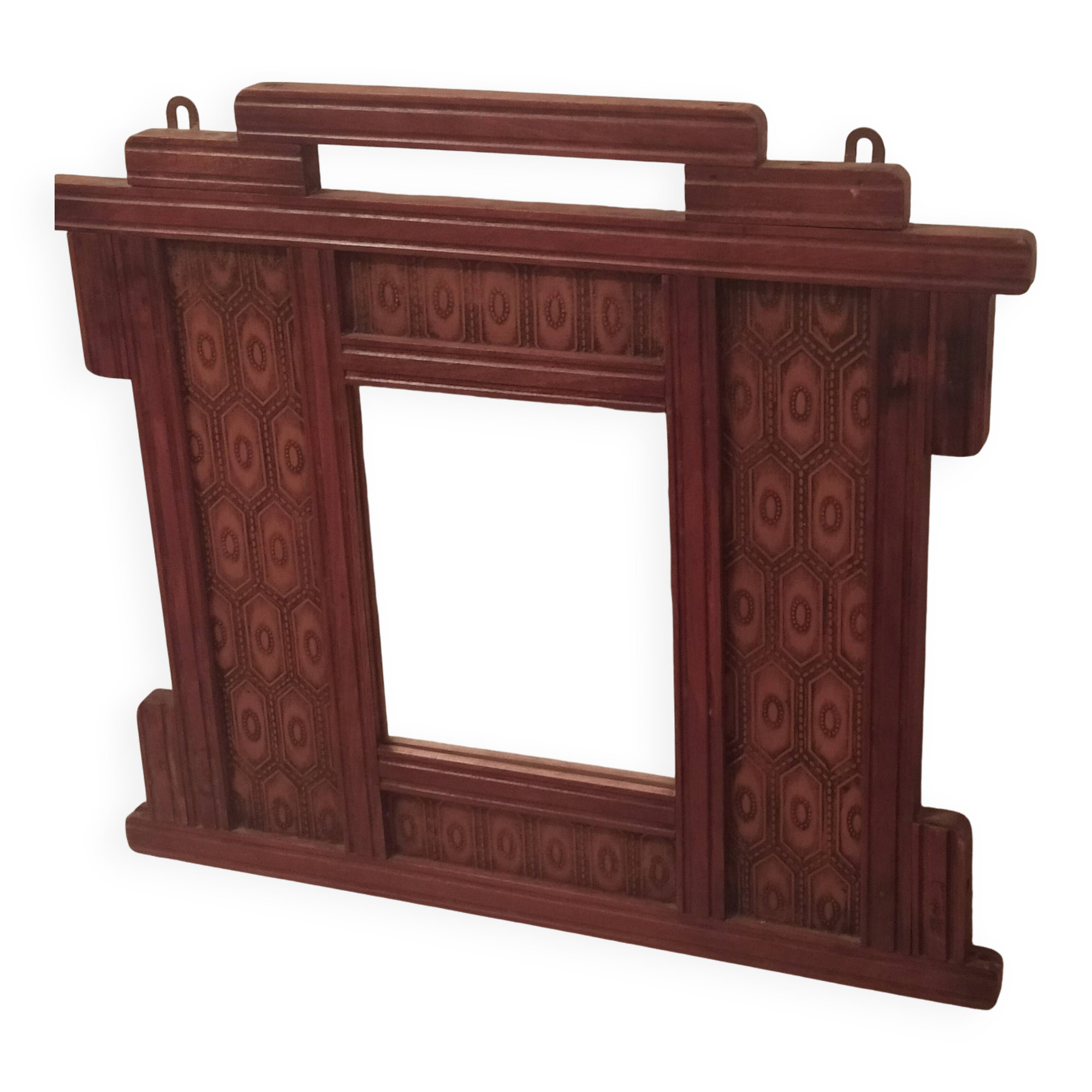 Art Deco wooden mirror manufactured by Innova 1930