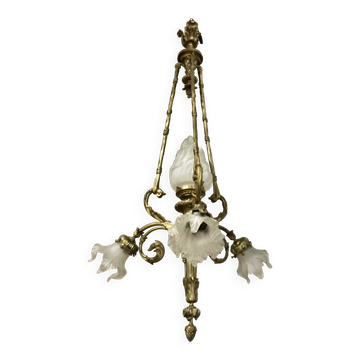 19th Century Ormolu Bronze Chandelier