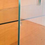 Playful high-gloss highboard with display cabinet