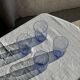 Set of 4 blue orangeade glasses H14