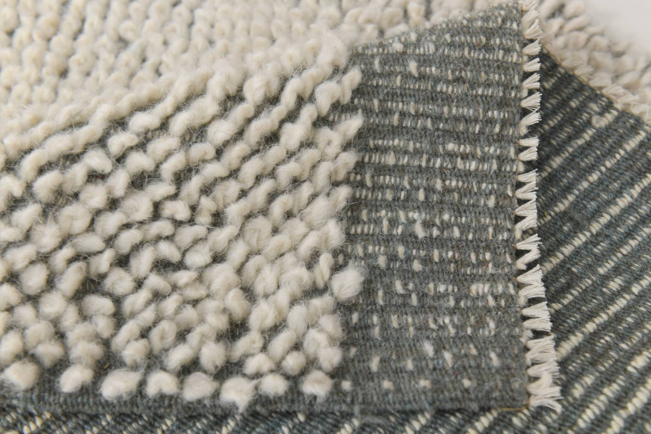 2x9 Moroccan Gray Beige Moroccan Runner Rug, 60x290Cm