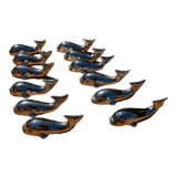 Silver knife holders whale model