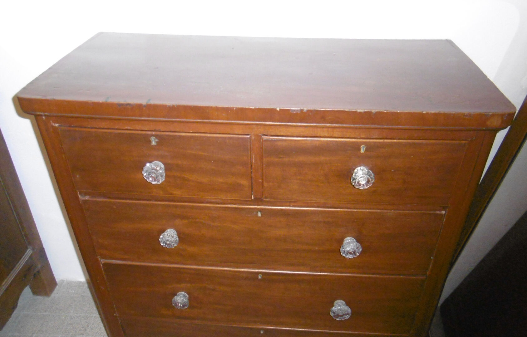 Commode anglaise debut XXeme - 5 tiroirs