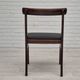 1960s, Danish design by Ole Wanscher, set of 4 Danish dinning chairs, mahogany wood, reupholstered.