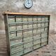 Commode industrielle vert olive