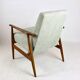 Fauteuil 'Lis', années 1970, vert clair, design Henryk Lis - bois naturel