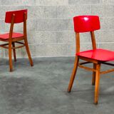 Pair of chairs TON (Thonet) red